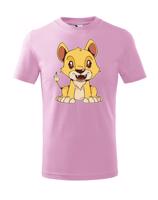 Dětské tričko s potiskem lva - dětské tričko pro milovníky zvířat