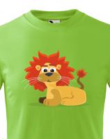 Dětské tričko s potiskem lva - dětské tričko pro milovníky zvířat