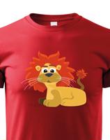 Dětské tričko s potiskem lva - dětské tričko pro milovníky zvířat