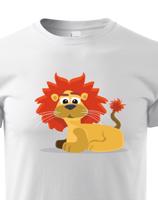 Dětské tričko s potiskem lva - dětské tričko pro milovníky zvířat