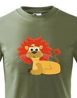 Dětské tričko s potiskem lva - dětské tričko pro milovníky zvířat