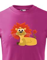 Dětské tričko s potiskem lva - dětské tričko pro milovníky zvířat