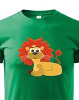 Dětské tričko s potiskem lva - dětské tričko pro milovníky zvířat