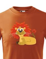 Dětské tričko s potiskem lva - dětské tričko pro milovníky zvířat