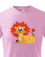 Dětské tričko s potiskem lva - dětské tričko pro milovníky zvířat