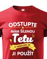 Dětské tričko s potiskem mám šílenou tetu