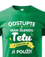 Dětské tričko s potiskem mám šílenou tetu