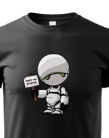 Dětské tričko s potiskem Marvin Robot