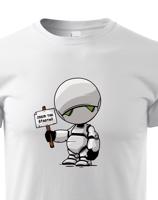 Dětské tričko s potiskem Marvin Robot