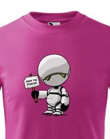 Dětské tričko s potiskem Marvin Robot