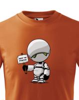 Dětské tričko s potiskem Marvin Robot