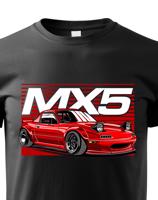Dětské  tričko s potiskem  Mazda MX5 - tričko pro milovníky aut