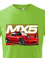 Dětské  tričko s potiskem  Mazda MX5 - tričko pro milovníky aut