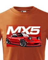Dětské  tričko s potiskem  Mazda MX5 - tričko pro milovníky aut