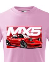 Dětské  tričko s potiskem  Mazda MX5 - tričko pro milovníky aut