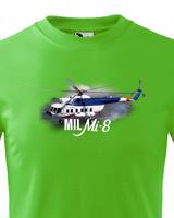 Dětské tričko s potiskem Mil Mi-8 - ideální dárek pro milovníky helikoptér