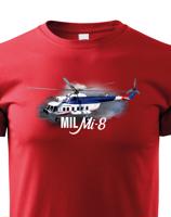 Dětské tričko s potiskem Mil Mi-8 - ideální dárek pro milovníky helikoptér