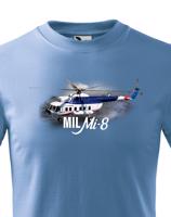 Dětské tričko s potiskem Mil Mi-8 - ideální dárek pro milovníky helikoptér