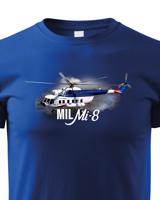 Dětské tričko s potiskem Mil Mi-8 - ideální dárek pro milovníky helikoptér