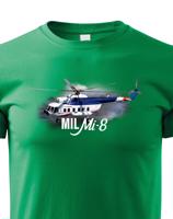 Dětské tričko s potiskem Mil Mi-8 - ideální dárek pro milovníky helikoptér