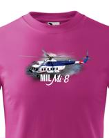 Dětské tričko s potiskem Mil Mi-8 - ideální dárek pro milovníky helikoptér