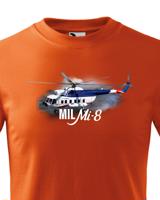 Dětské tričko s potiskem Mil Mi-8 - ideální dárek pro milovníky helikoptér