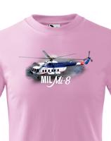 Dětské tričko s potiskem Mil Mi-8 - ideální dárek pro milovníky helikoptér