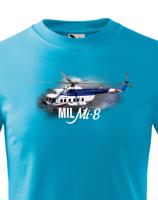 Dětské tričko s potiskem Mil Mi-8 - ideální dárek pro milovníky helikoptér