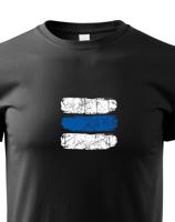 Dětské tričko s potiskem modré turistické značky