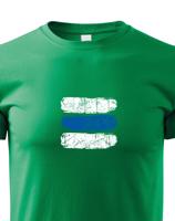 Dětské tričko s potiskem modré turistické značky