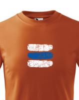 Dětské tričko s potiskem modré turistické značky