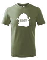 Dětské tričko s potiskem Monstra a nápisem Monster - vtipné tričko