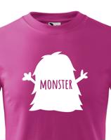 Dětské tričko s potiskem Monstra a nápisem Monster - vtipné tričko