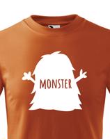 Dětské tričko s potiskem Monstra a nápisem Monster - vtipné tričko