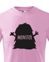 Dětské tričko s potiskem Monstra a nápisem Monster - vtipné tričko