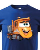 Dětské tričko s potiskem nákladního auta - tričko pro malé dobrodruhy