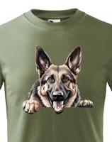 Dětské tričko s potiskem Německý ovčák -  tričko pro milovníky psů