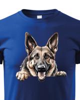 Dětské tričko s potiskem Německý ovčák -  tričko pro milovníky psů