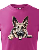 Dětské tričko s potiskem Německý ovčák -  tričko pro milovníky psů