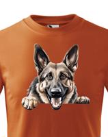 Dětské tričko s potiskem Německý ovčák -  tričko pro milovníky psů