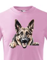 Dětské tričko s potiskem Německý ovčák -  tričko pro milovníky psů