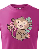 Dětské tričko s potiskem opice - tričko pro milovníky zvířat
