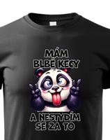 Dětské tričko s potiskem Pandy - mám debilní kecy - dárek na narozeniny nebo Vánoce