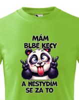 Dětské tričko s potiskem Pandy - mám debilní kecy - dárek na narozeniny nebo Vánoce
