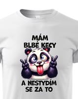 Dětské tričko s potiskem Pandy - mám debilní kecy - dárek na narozeniny nebo Vánoce