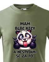 Dětské tričko s potiskem Pandy - mám debilní kecy - dárek na narozeniny nebo Vánoce