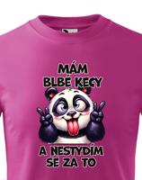 Dětské tričko s potiskem Pandy - mám debilní kecy - dárek na narozeniny nebo Vánoce