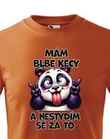 Dětské tričko s potiskem Pandy - mám debilní kecy - dárek na narozeniny nebo Vánoce