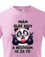 Dětské tričko s potiskem Pandy - mám debilní kecy - dárek na narozeniny nebo Vánoce