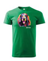 Dětské tričko s potiskem plemene Afganský chrt s volitelným jménem